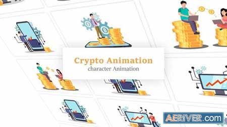 Videohive Cryptocurrency Scene Animation Pack 36080482 Free