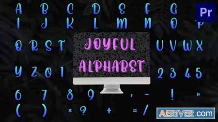 Videohive Joyful Alphabet Premiere Pro MOGRT 36682564 Free
