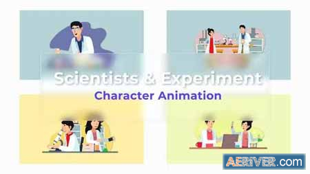 Videohive Scientists And Experiment Animated Scene Pack 36766851 Free