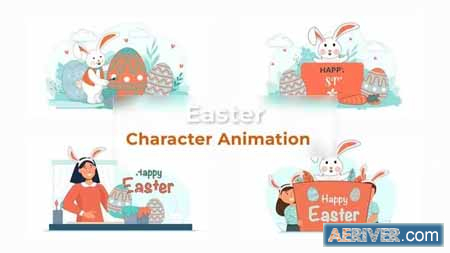 Videohive Easter Character Animation Scene Pack 37070049 Free