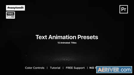Videohive Essential Text Animation Presets 37136473 Free