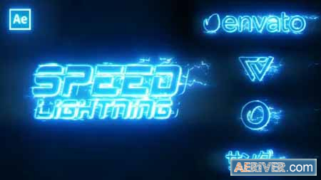 Videohive Speed Lightning Intro Logo 37345376 Free