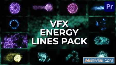 Videohive VFX Energy Lines Pack for Premiere Pro 37439832 Free