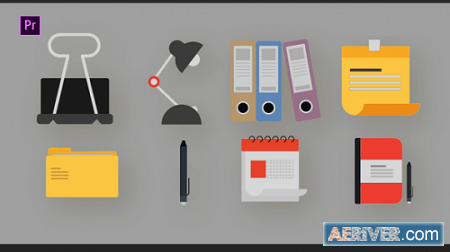 Videohive Office Elements Icons 38007836 Free