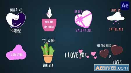 Videohive Valentines Day text animations [After Effects] 37569129 Free