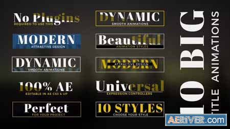 Videohive 10 Big Title Animations 16280833 Free
