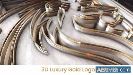 Videohive 3D Luxury Gold Logo Intro 36733082 Free