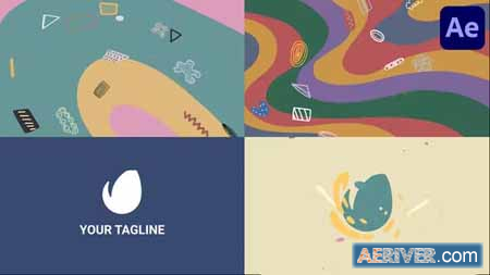Videohive Colorful Wave Logo Reveals And Transitions for After Effects 38412812 Free