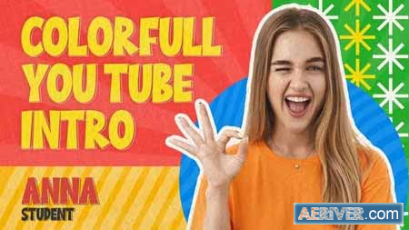 Videohive Colorful YouTube Vlog Intro 38111637 Free
