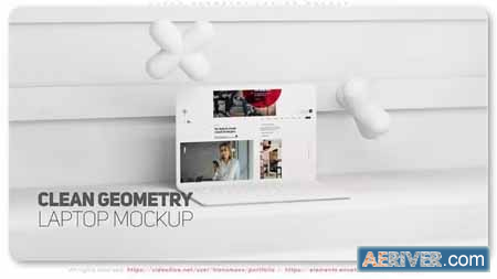 Videohive Clean Geometry Laptop Mockup 38780504 Free