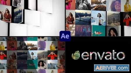 Videohive Mosaic Tiles Logo Reveal for After Effects 39149453 Free