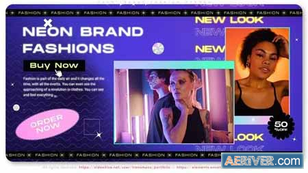 Videohive Neon Trends Fashion Opener 39168178 Free