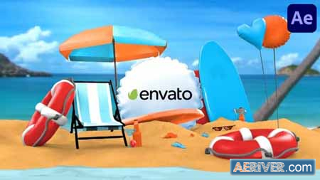 Videohive Summer 3D Logo Reveal – After Effects 39146053 Free
