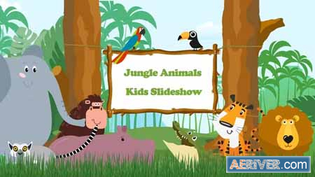 Videohive Jungle Animals Kids Slideshow 43443265 Free