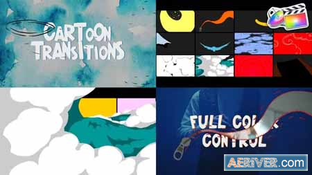 Videohive Abstract Cartoon Transitions for FCPX 43806044 Free