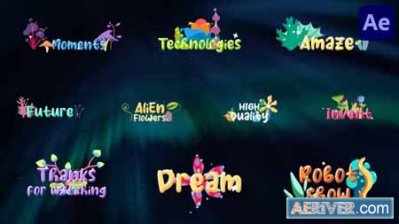 Videohive Alien Flowers Titles for After Effects 44456147 Free